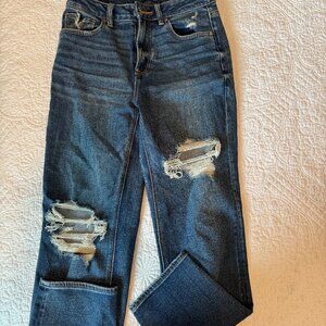 American Eagle Straight Leg Distressed Jean